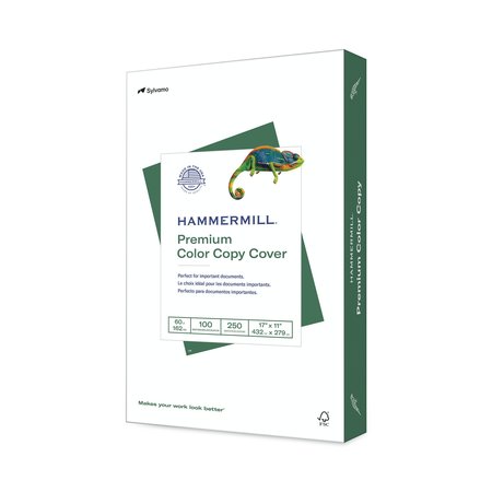 Hammermill Paper, Cover, 11"x17", White, PK250 12255-6